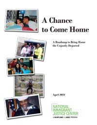Cover of NIJC's white paper "A Chance to Come Home"